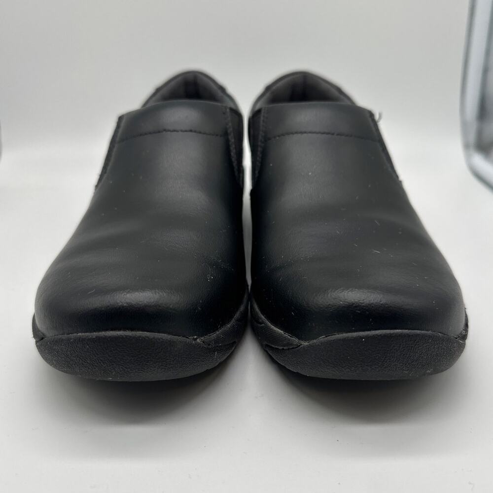 Dansko Ellie Black Leather Slip On Comfort Work Shoes Clogs Sz EU 37 US 6.5-7 - Picture 5 of 10